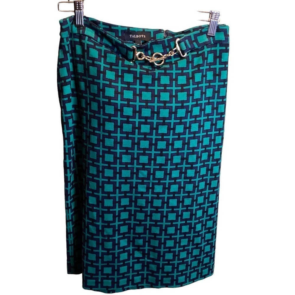 Talbots Green Skirt